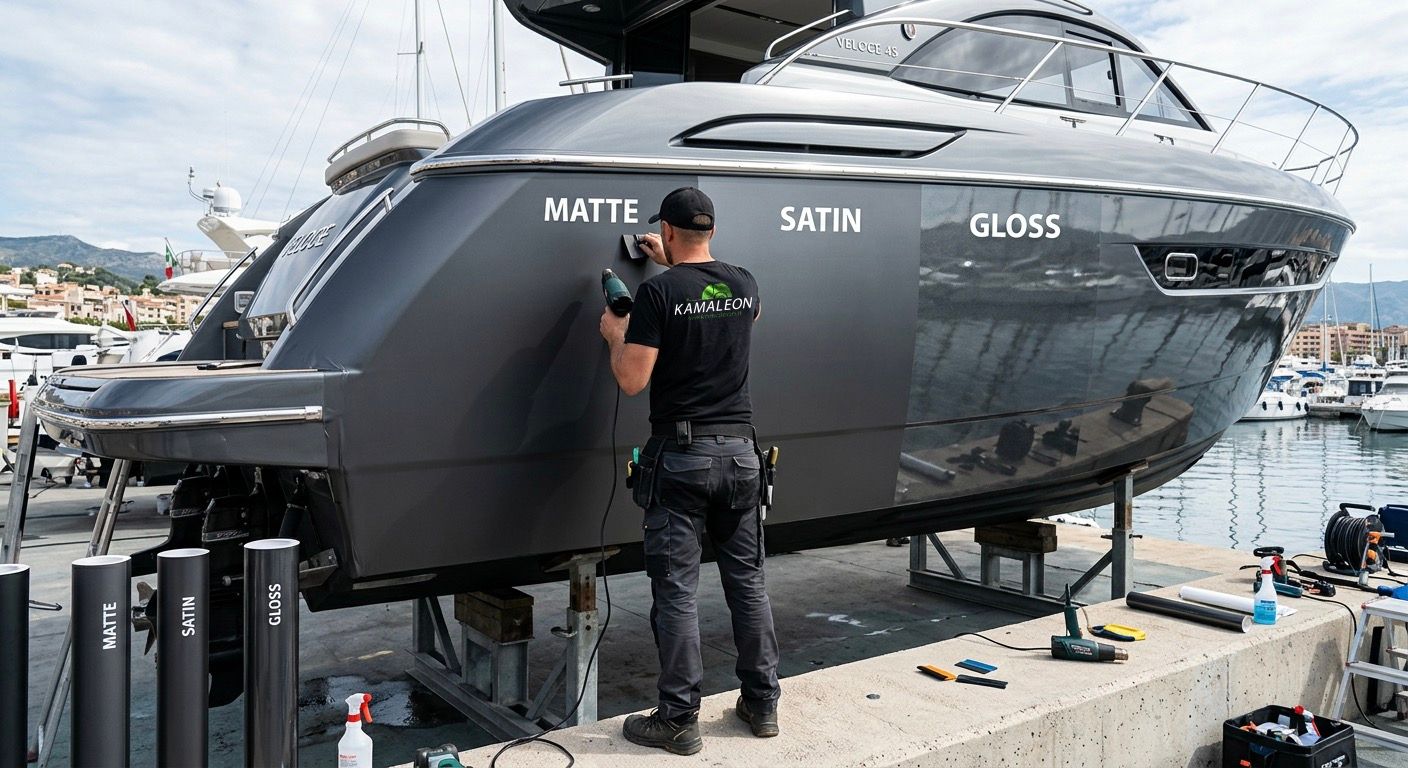 Boat Wrapping: Lucido, Satinato o Opaco? Ecco quale finitura dura di più (Dati 3M)